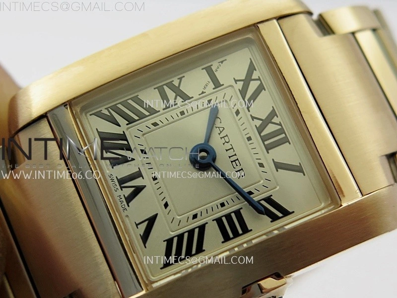 Tank Francaise Ladies 21.2mm RG 8848F 1:1 Best Edition Silver Dial on RG Bracelet Ronda Quartz V2
